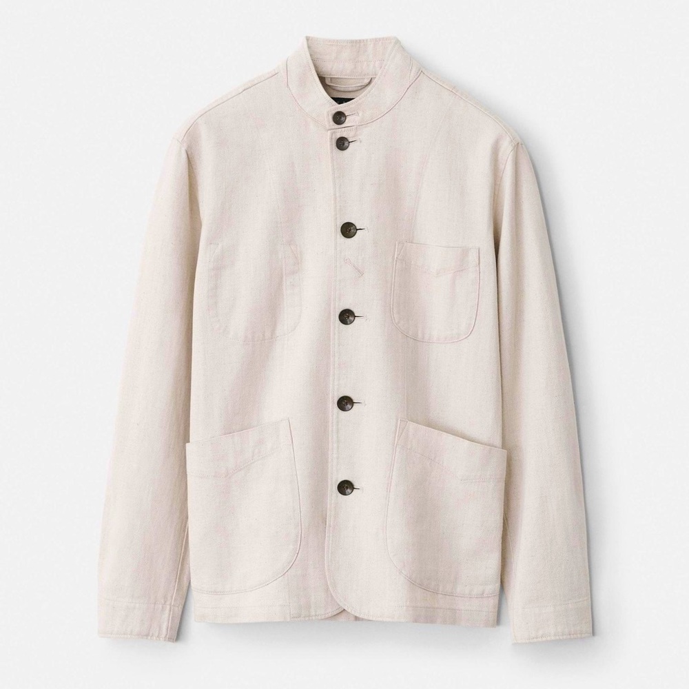 NWT Men’s rag & bone Emerson Cotton/Hemp Jacket, Color: Natural, Size: S
